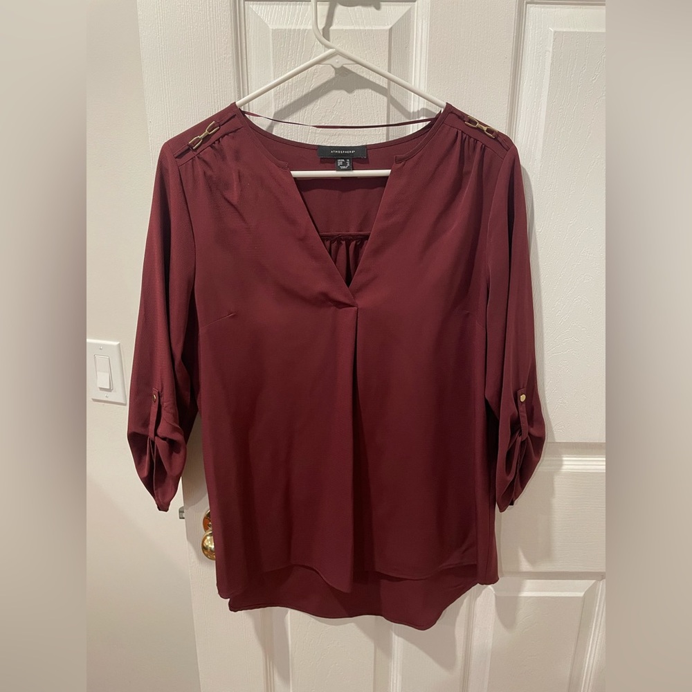 Atmosphere size 14 red dressy shirt